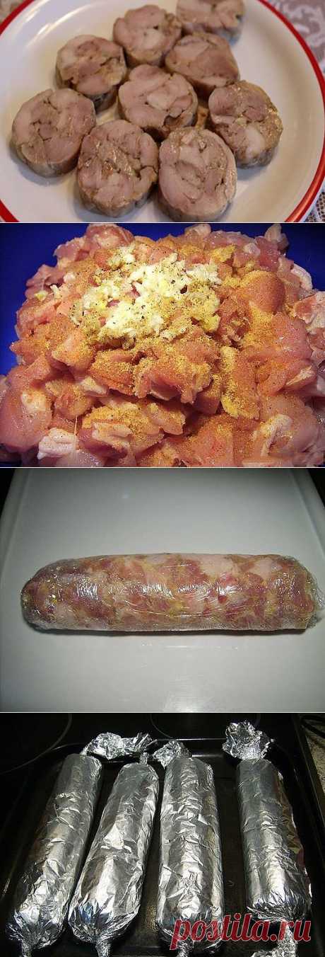 ДОМАШНЯЯ КУРИНАЯ  КОЛБАСА