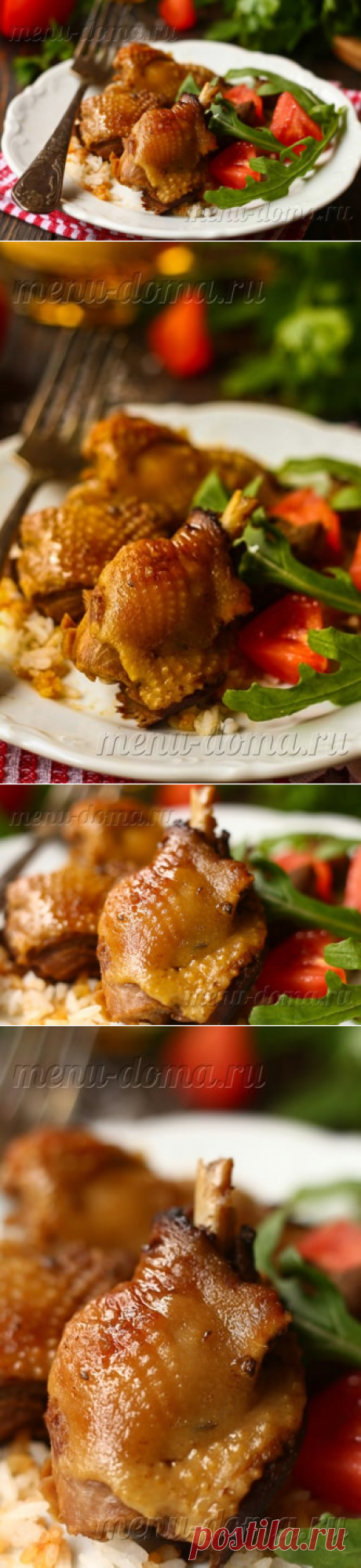 Утка с рисом в духовке: пошаговый рецепт с фото