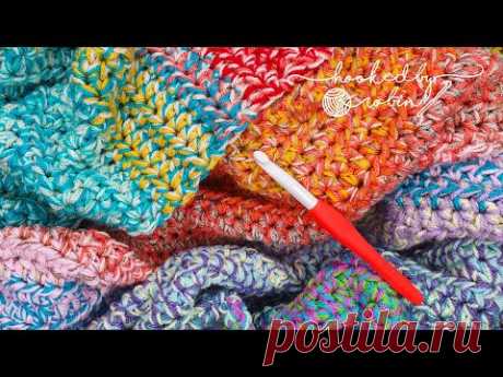 The Ultimate Stash Buster Blanket | Crochet Scrap Blanket 🧶 SUPER EASY!