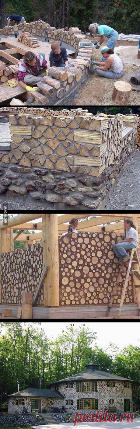 Wooden house, nice design. - 9GAG