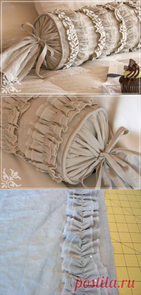 Складки и Романтика Neckroll Подушка | Sew4Home