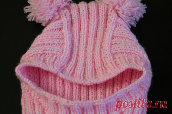 Шапка шлем для девочки!