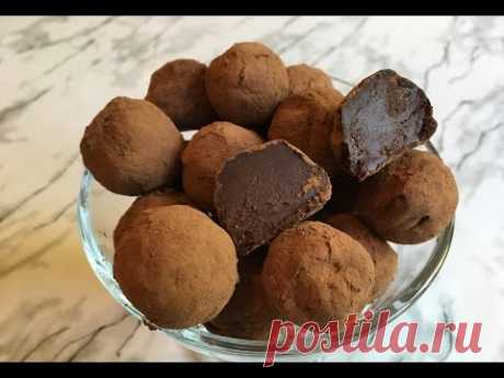 Шоколадные Трюфели/Домашние Конфеты/Chocolate Truffle Recipe/Очень Простой Рецепт(Быстро и Вкусно)