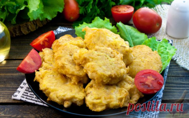 Очень аппетитные куриные наггетсы в картофельной шубке.