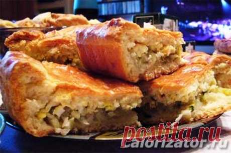 Пирог с капустой - калорийность, состав, описание - www.calorizator.ru