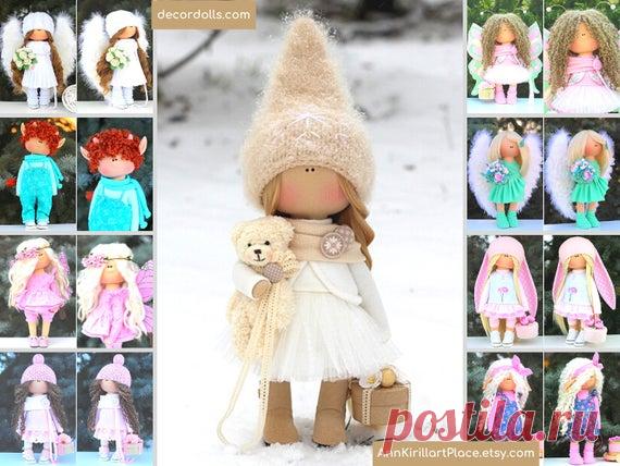 Winter Decor Doll Christmas Doll Handmade Xmas Tilda Doll | Etsy Hello dear visitors,  This is handmade fabric doll created by Master Olga P (Kazan, Russia). All dolls on the photo are made by artist Olga P. You can find them in our shop by search by artist name Olga P  Doll is 30 cm (11.8 inch) tall and made of only quality materials.  This doll is made TO