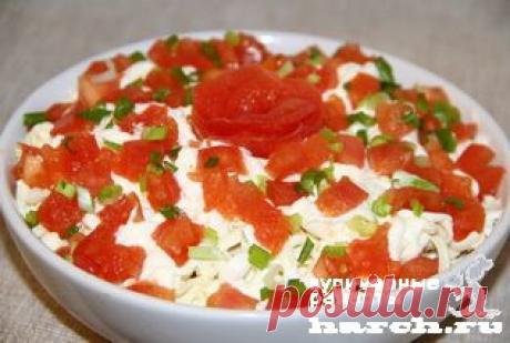 Салат из куриной печени с сыром и помидорами “Александр” | Харч.ру - рецепты для любителей вкусно поесть