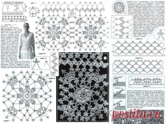 Элегантный жакет с ажурной отделкой