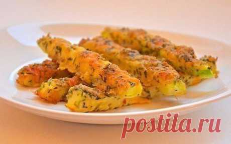 Кабачки в сырной панировке