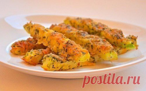 Кабачки в сырной панировке