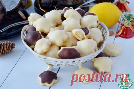 Печенье "Лимонные кармашки" с миндальной начинкой Кулинарный рецепт