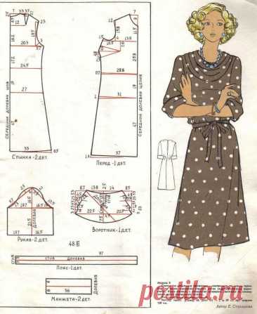12 моделей из старых журналов от простых до более нарядных, подборка для вдохновения и пошива | О рукоделии, и не только. 🧵✂️👜 | Дзен