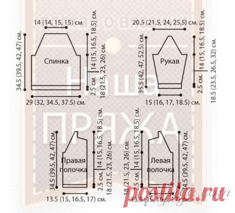 Кофточка спицами реглан для девочки