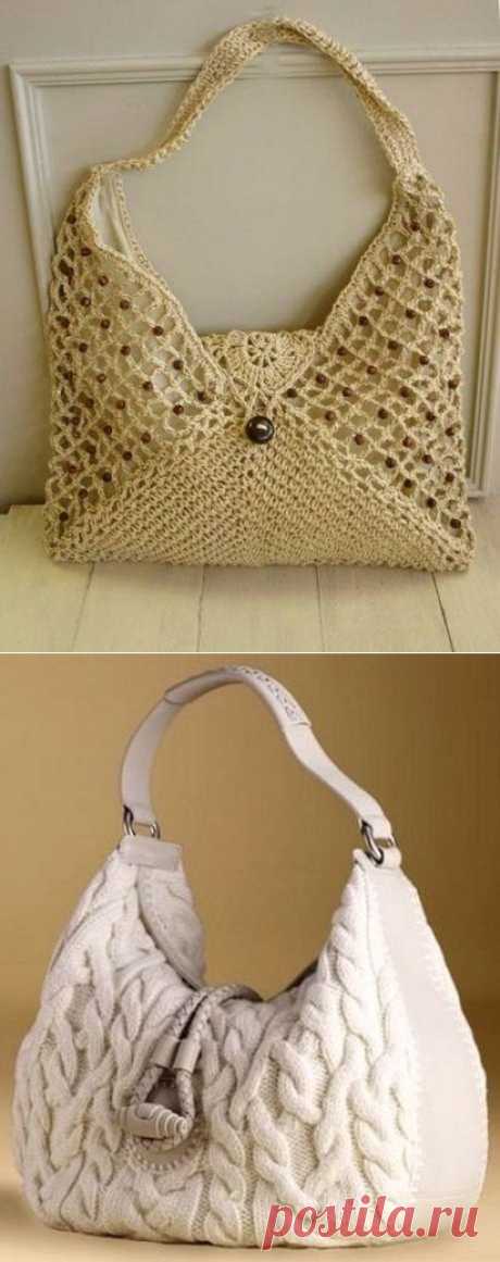 ИДЕИ ДЛЯ ВЯЗАНЫХ СУМОЧЕК