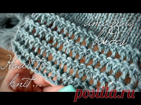 Вяжем красивейшие мережки спицами! 👌 How to knit beautiful lace pattern!