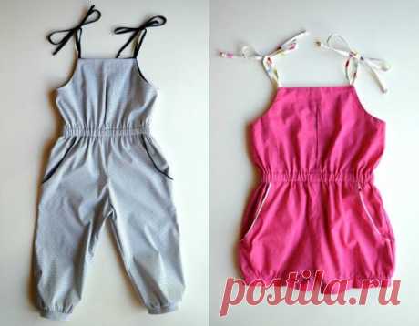 Детский комбинезон/шорты.Выкройка.