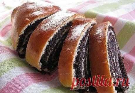 творожный рулет с маком