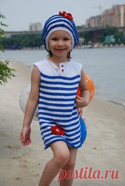 Вяжем детский комплект «Морячка» - Ярмарка Мастеров - ручная работа, handmade