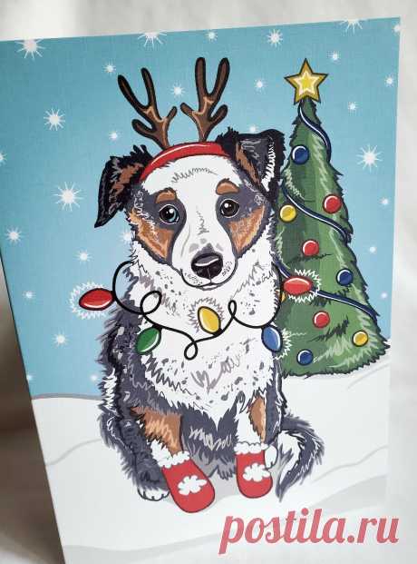 Tarjetas De Navidad Dibujo D01