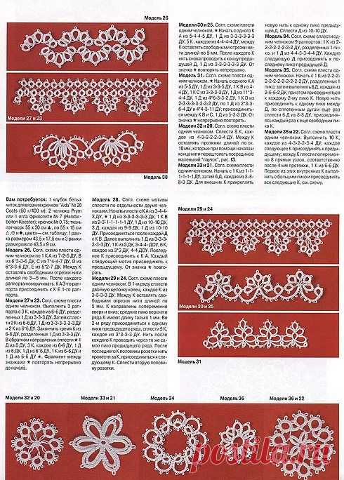edgings & motifs with tatting patterns  / Источник: indulgy.com  
|  Pinterest • Всемирный каталог идей