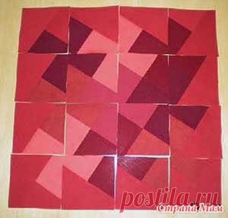 Блок в технике "Танцующий флик-флак" - Лоскутное Шитьё - Страна Мам