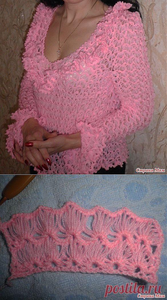 КОФТОЧКА *ВОЗДУШНЫМ УЗОРОМ*.