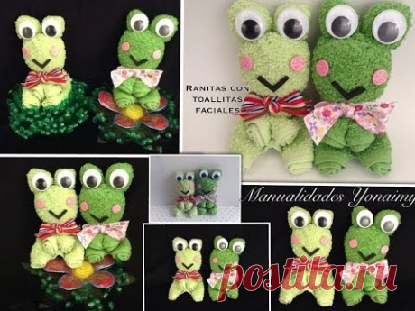RANITAS  HECHAS  CON TOALLITAS FACIALES . - YouTube