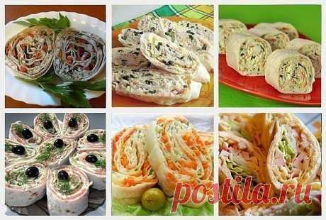 20 самых вкусных начинок для рулета из лаваша!