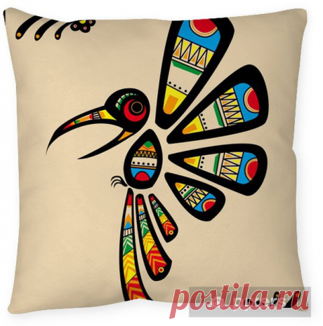 Aztec bird Pillow Cover • Pixers® - We live to change