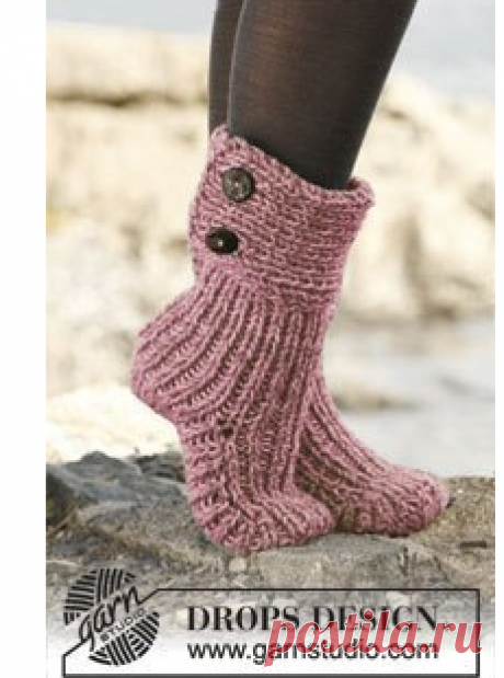 "Лунные" носки от Drops, вязанные спицами!