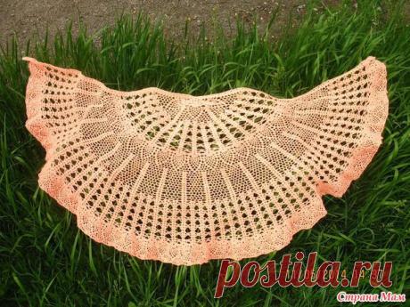 Персиковая шаль - по следам конкурса &quot;Красно-оранжевый коктейль&quot; - Вязание - Страна Мам