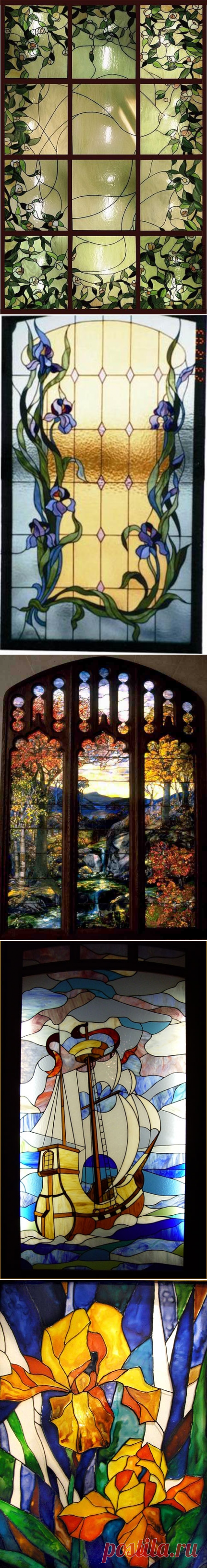 Фото красивых витражей | СтройДомУют116