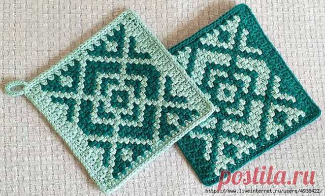 ЖАККАРД КРЮЧКОМ В ТЕХНИКЕ BRICKS CROCHET (Уроки и МК по ВЯЗАНИЮ) Автор: Александра От автора: Представляю технику вязания жаккарда крючком – Bricks crochet. Bricks crochet – это простая техника вязания крючком, позволяющая создавать двустороннее полотно с …