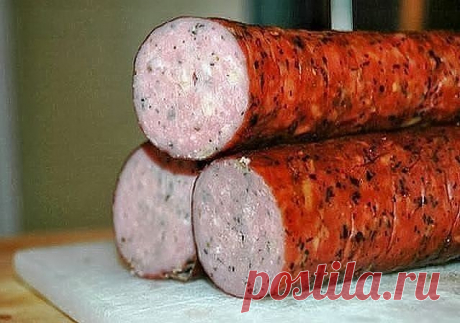 Куриная колбаска — вкуснотища! — Чудо поваренок