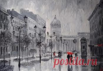 Под Питерским дождём  - сбор пазла Лучшая коллекция пазлов для взрослых и детей: собирайте и создавайте свои собственные пазлы.
