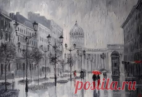 Под Питерским дождём - сбор пазла Лучшая коллекция пазлов для взрослых и детей: собирайте и создавайте свои собственные пазлы.