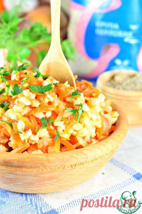 Перловка с овощами в рукаве - кулинарный рецепт