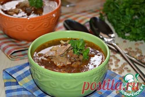Капустняк с курицей и чечевицей - кулинарный рецепт