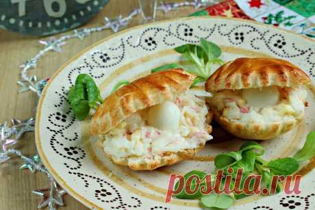 Закуска "Ракушки с жемчужиной"