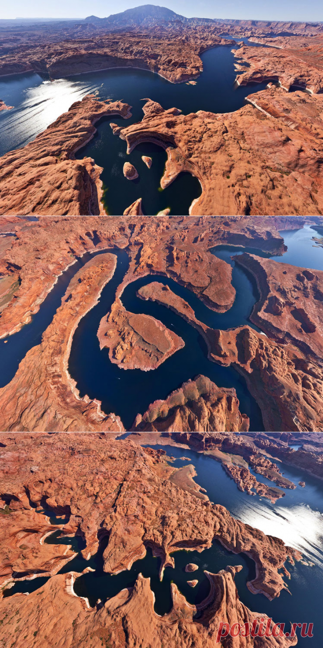 Обзор на 360º | Уникальное озеро Пауэлл, США