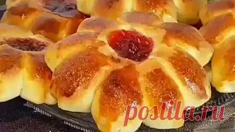 Булочки цветочки красивая идея