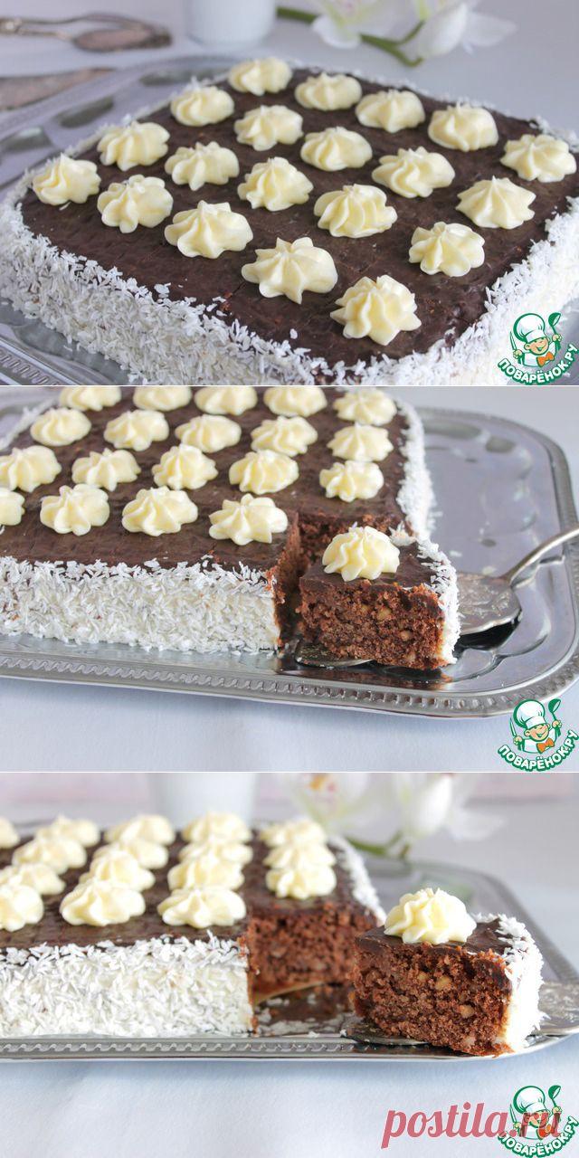 Шоколадный кухен без яиц - кулинарный рецепт