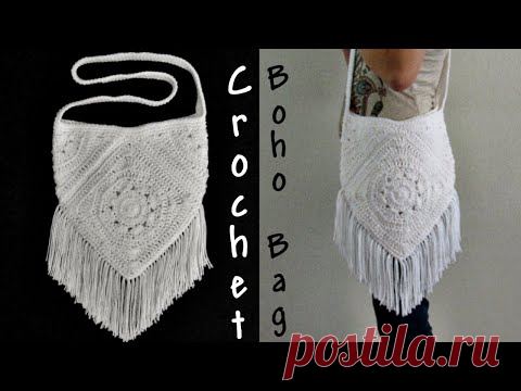 Crochet Boho Bag Tutorial | Crochet Over The Shoulder Bag