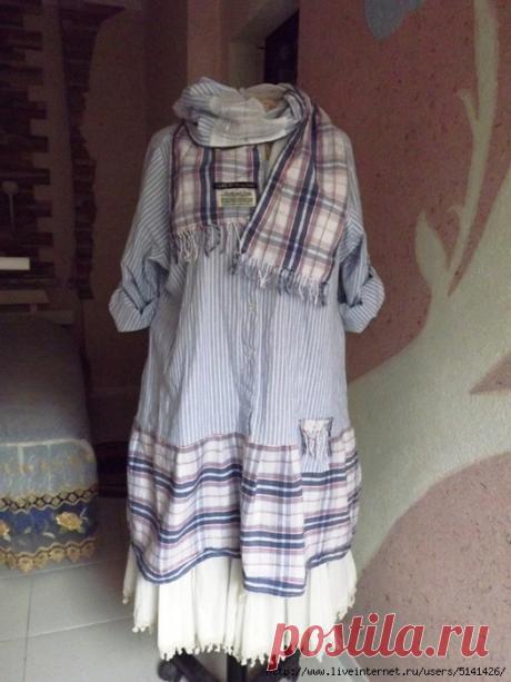 Аниточка - бохо: переделка рубашек.