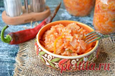 Овощной салат с рисом на зиму - пошаговый рецепт с фото на Повар.ру