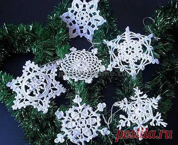 Украшаем ёлку, комнаты, окна, одежду, карнавальные костюмы вязаными снежинками