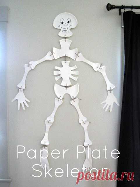 The 36th AVENUE | Halloween Crafts – Paper Plate Skeleton | The 36th AVENUE