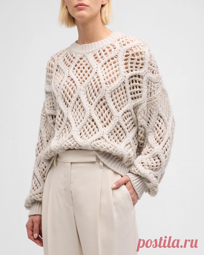 Джемпер и кардиган Brunello Cucinelli, схема узора