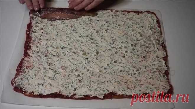 Нежная и очень вкусная холодная закуска с селёдкой