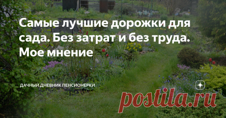 Самые лучшие дорожки для сада. Без затрат и без труда. Мое мнение Лучшие дорожки для сада - из травы полевицы побегоносной.